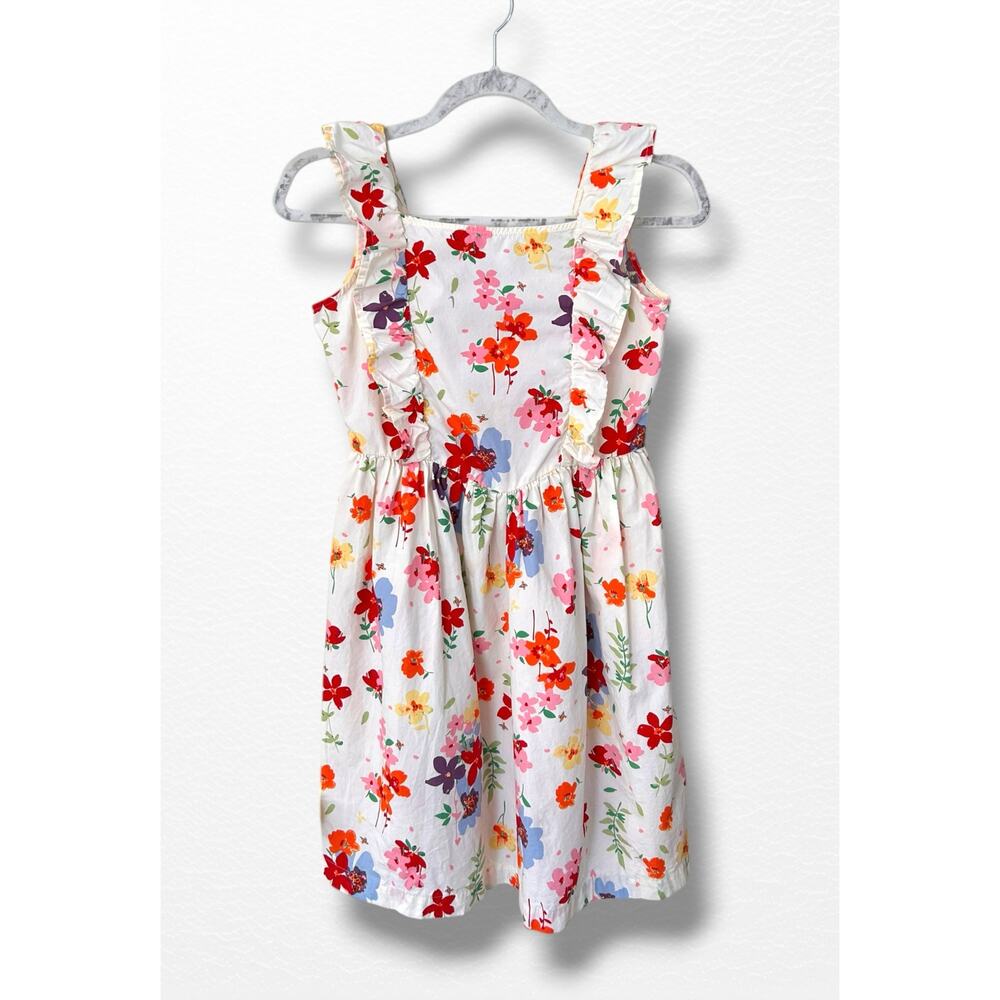 Hanna Andersson Spring Floral Ruffle Dress, Size 12